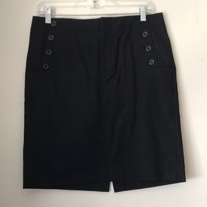 Skirt with Sailer Style Buttons